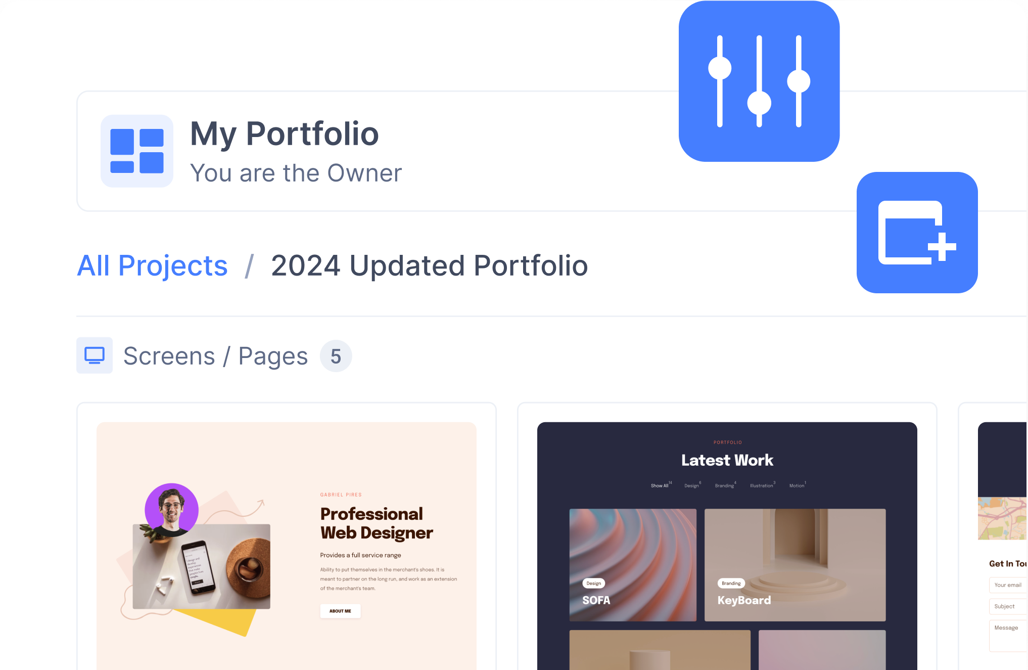 Fully customizable and extendable code with Locofy portfolio website ...